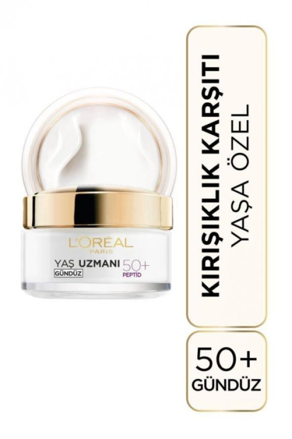 LOreal Paris Yaş Uzmanı 50 Kırışıklık Karşıtı Sıkılaştırıcı Gündüz Bakım Kremi