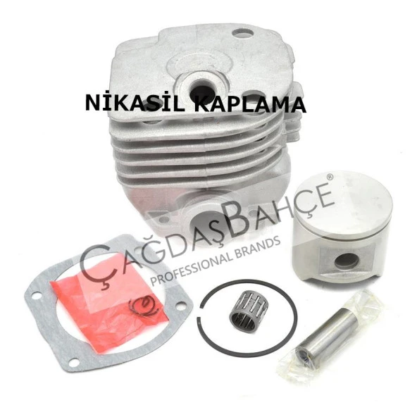 HUSQVARNA 365 TESTERE NİKASİL SİLİNDİR PİSTON SET KARE BOĞAZ 48mm - 4