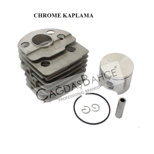 HUSQVARNA 55 / 51TESTERE CHROME SİLİNDİR PİSTON SETİ 46 mm - Resim 4