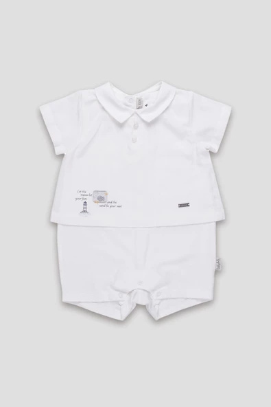 Baskılı Yakalı Bayramlık Erkek Tulum 11657 - 2