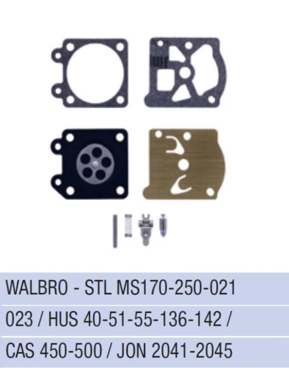 JONSERED 2041 / 2045 KARBÜRATÖR DİYAFRAM - TAMİR TAKIMI - WALBRO