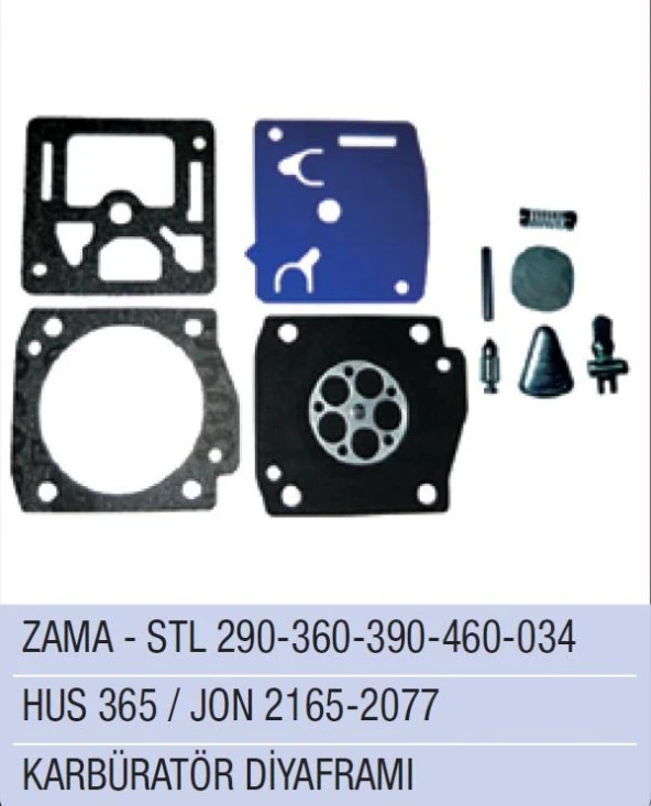 HUSQVARNA 365 / JONSERED 2165 / 2077 KARBÜRATÖR DİYAFRAM ZAMA - 1