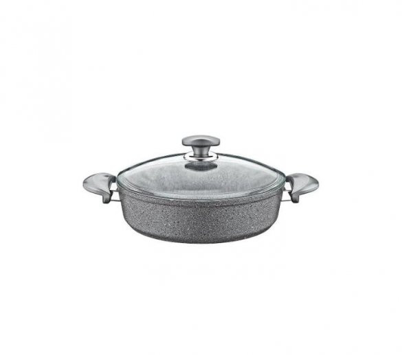 Oms Collection 26X7,5 cm Granit Karnıyarık Tenceresi Gri