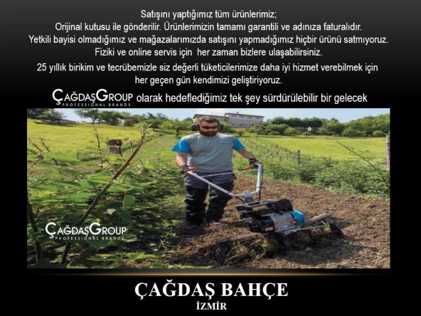 PALMERA DV196-T BENZİNLİ ÇAPA MAKİNESİ MOTORU 5.1 HP - Resim 2