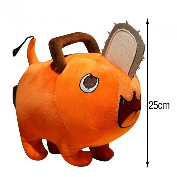 Köpek Pochita Testere Adam Denji İthal Oyuncak Peluş 25 CM - 5