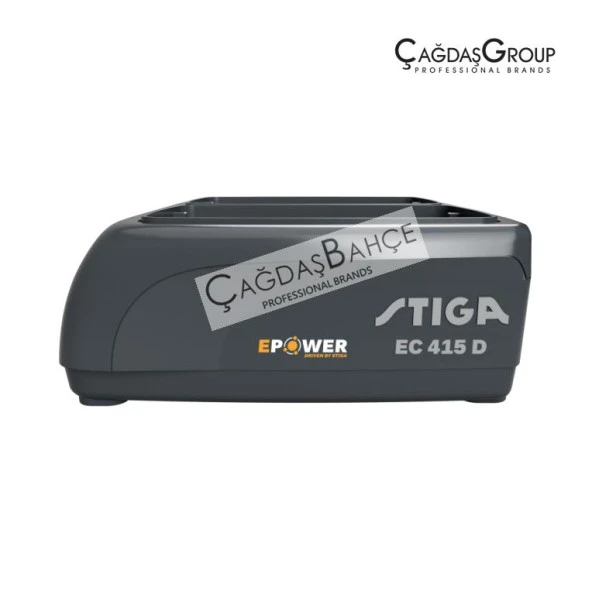 Stiga E415D Akü Batarya Şarj Cihazı Çift Batarya Girişli - Resim 2