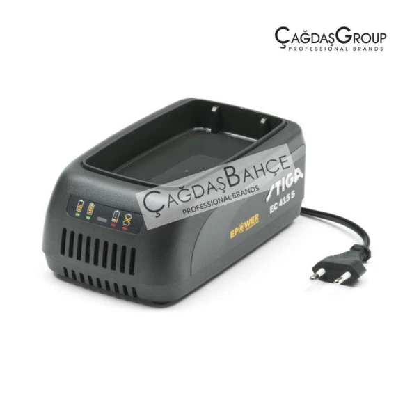 Stiga E415S Akü Batarya Şarj Cihazı Tek Batarya Girişli - Resim 2