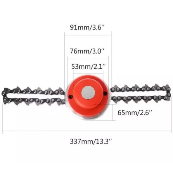 Ital Zincirli Tırpan Başlığı Canavar Başlık Tırpan Ucu Başlık - Resim 3