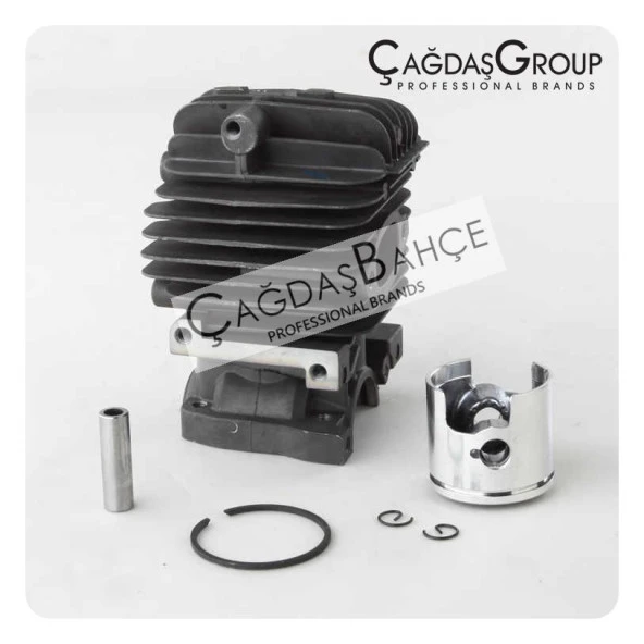 BENZİNLİ BUDAMA MOTORU 2500 NİKASİL SİLİNDİR PİSTON SETİ 34 mm
