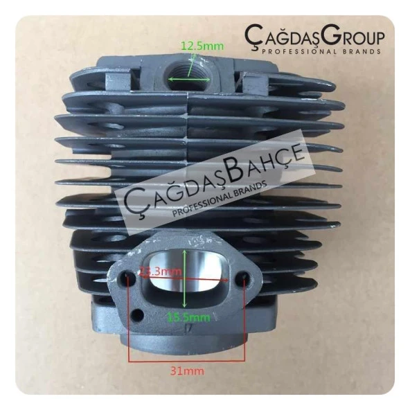 MOTORULU TESTERE 6200 NİKASİL SİLİNDİR PİSTON SETİ 47.5 mm - Resim 2