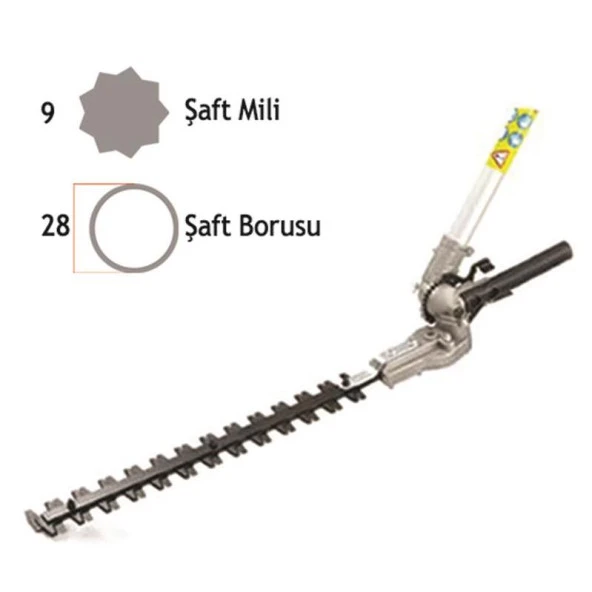 TIRPAN UCU ÇİT BUDAMA APARATI TÜM MODELLERE UYGUN - 28 MM 9 DİŞ - 2