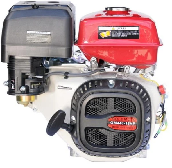 GoldMoto GM440 Benzinli Motor 15 Hp İpli Krank Mili Kamalı ürün görseli