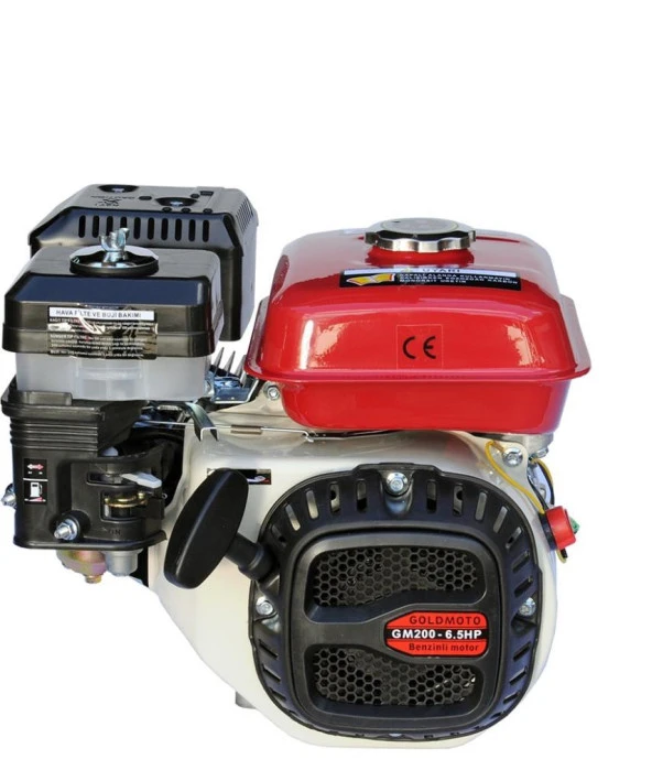 GoldMoto GM200 Benzinli Motor 6.5 Hp İpli Krank Mili Kamalı - Resim 3
