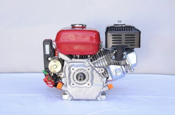 GoldMoto GM200E Benzinli Motor 6.5 Hp Marşlı Krank Mili Kamalı - Resim 2