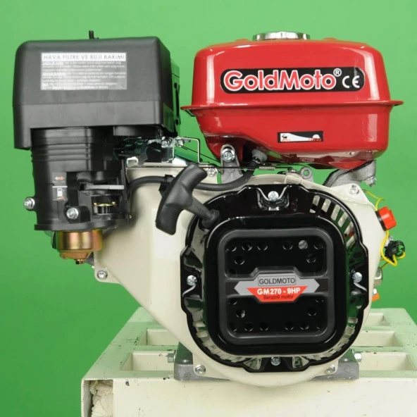 GoldMoto GM270 Benzinli Motor 9 Hp İpli Krank Mili Kamalı - 3