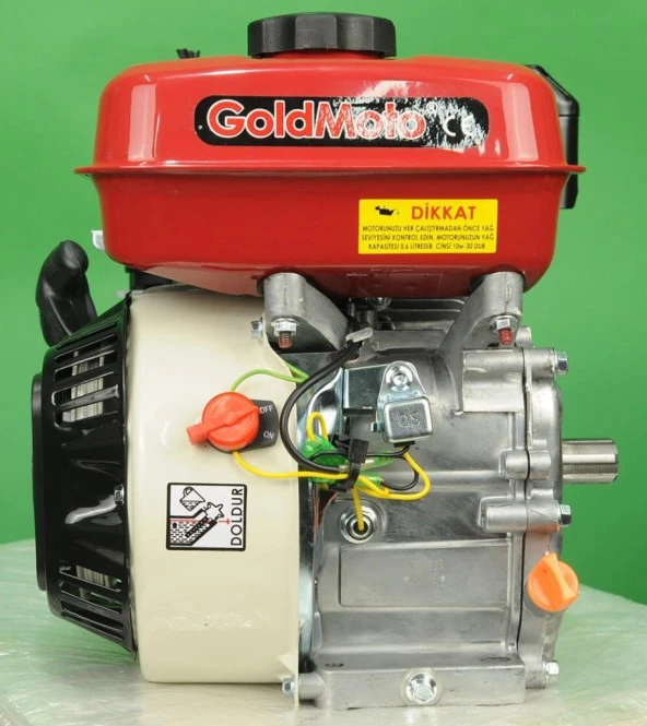 GoldMoto GM200F25 Benzinli Motor 6.5 Hp Krank Mili Frezeli 25mm - Resim 2