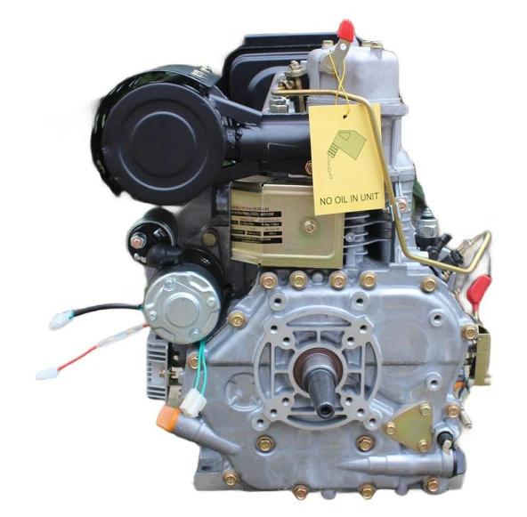 GoldMoto GM186FAE-G1A Dizel Motor 10 Hp Marşlı Konik Uzun Krank - Resim 2