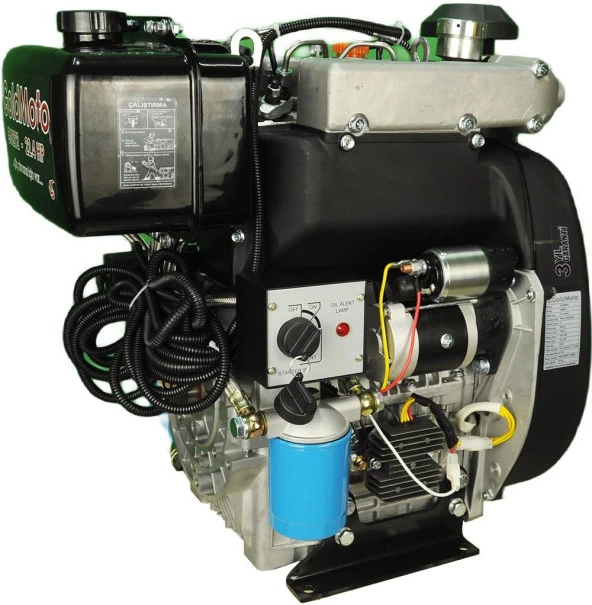 GoldMoto GM292F-G2 Dizel Motor 22.4 Hp Marşlı Konik Kısa Krank - Resim 6