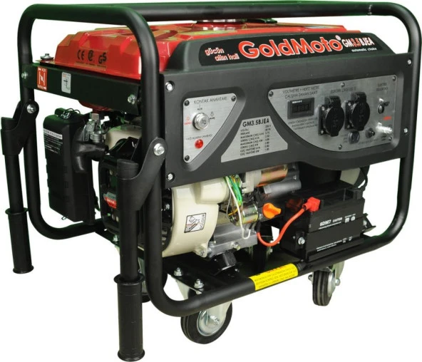 GoldMoto GM3.5BJEA Benzinli Marşlı Jeneratör 3.5 KW