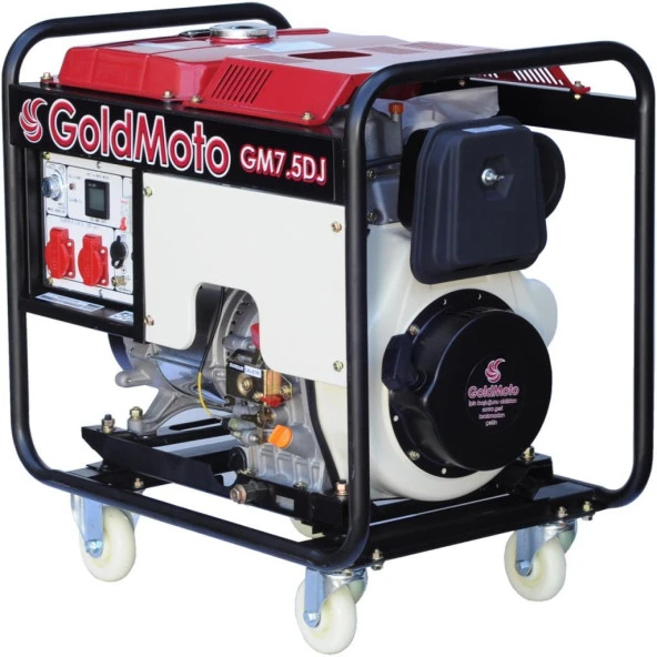 GoldMoto GM7.5DJ Dizel Marşlı Jeneratör 7.5 KW Monofaze