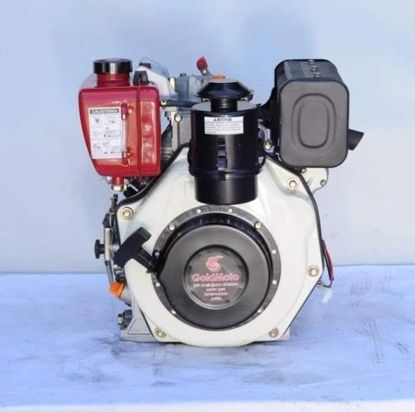 GoldMoto GM178F-C Dizel Motor 7 Hp İpli Krank Mili Kamalı - Resim 3