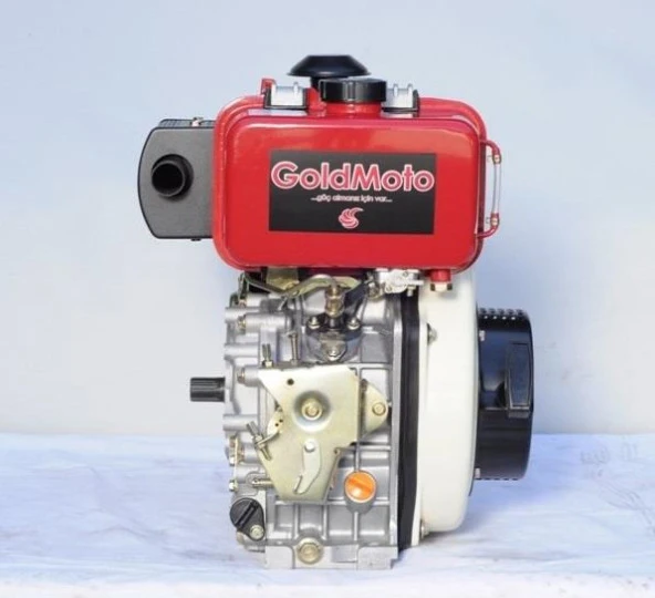 GoldMoto GM178F-C Dizel Motor 7 Hp İpli Krank Mili Kamalı - Resim 5