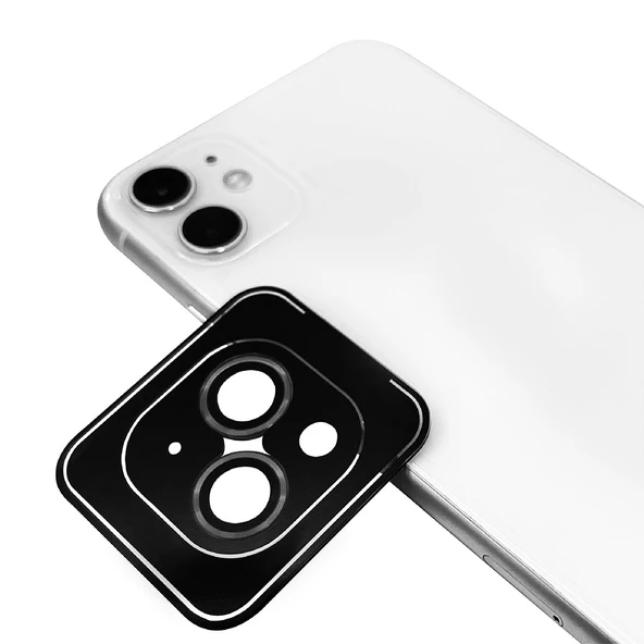 Apple iPhone 11 Zore CL-09 Kamera Lens Koruyucu  Koyu Gri