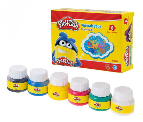 Play-Doh Parmak Boyası 6 Renk 30 Ml Play-Pr001