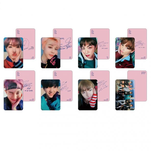 BTS You Never Walk Alone İmzalı Albüm Fotokartları - 1