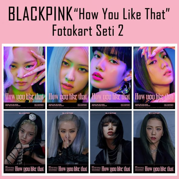 BLACKPINK How You Like That Fotokart Seti 2