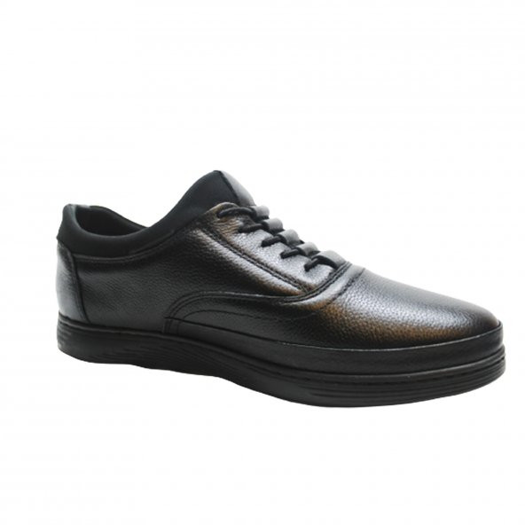 Mertto  Deri Klasik Siyah Baba Ayakkabı