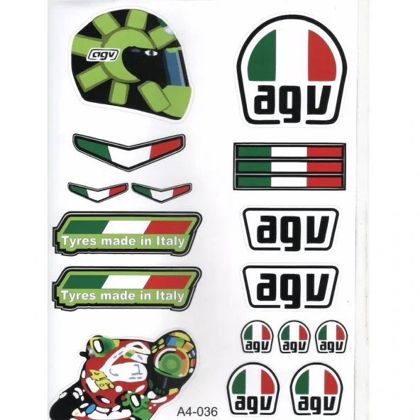 A4 ÇIKARTMA AGV ÜNİVERSAL ETİKET SETİ
