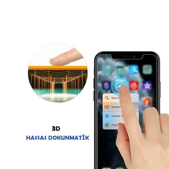 Bufalo Samsung J5 Pro (J530) Kavisli 3D Cam Ekran Koruyucu Beyaz - 2