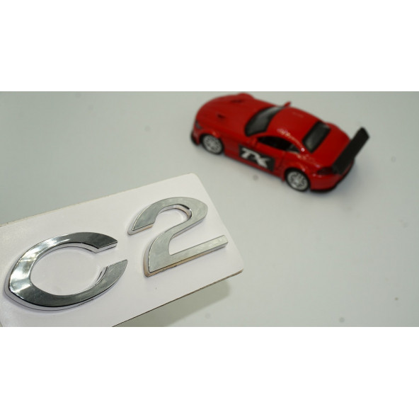 Citroen C2 2004 2010 Bagaj Krom ABS 3M 3D Yazı Logo Amblem