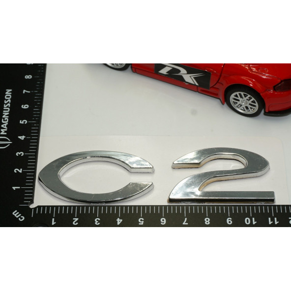 Citroen C2 2004 2010 Bagaj Krom ABS 3M 3D Yazı Logo Amblem - 4