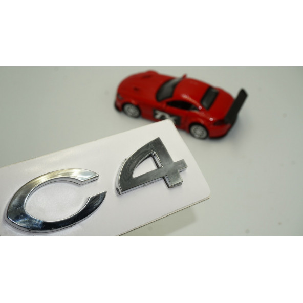Citroen C4 2004 2008 Bagaj Krom ABS 3M 3D Yazı Logo Amblem