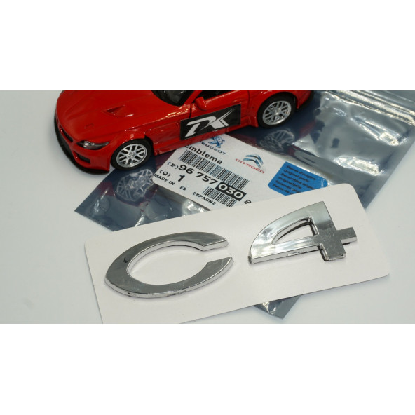 Citroen C4 2004 2008 Bagaj Krom ABS 3M 3D Yazı Logo Amblem - 5