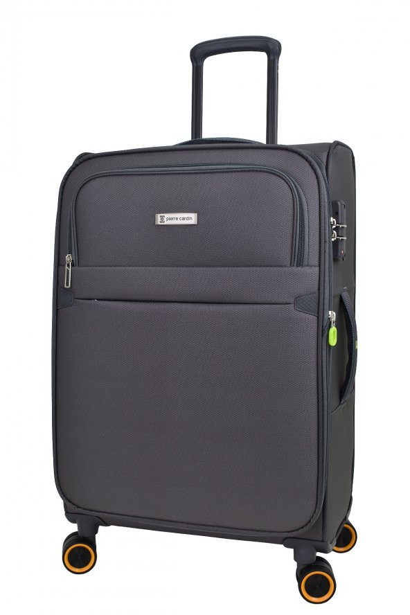 Pierre Cardin Ultra Light Hafif Lüx Kumaş Orta Boy Valiz Gri PC6000