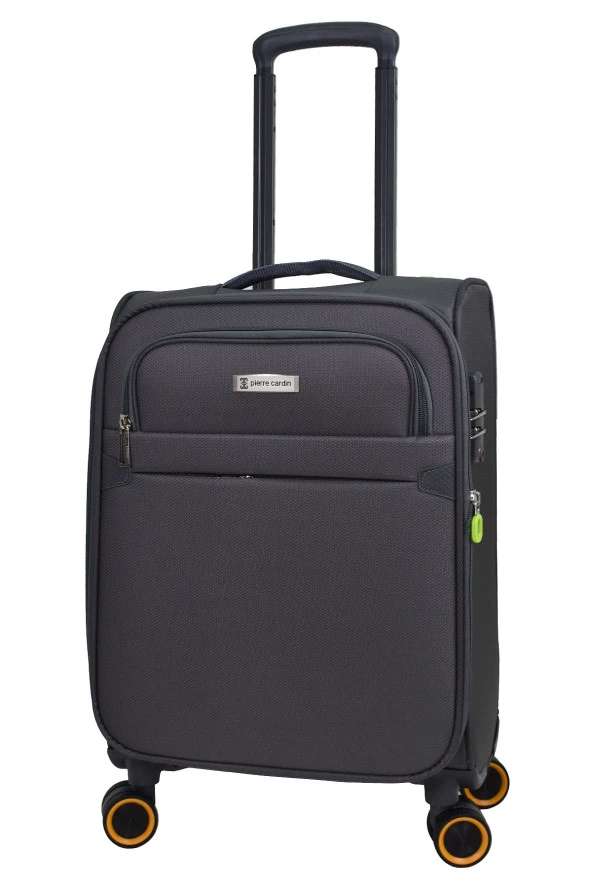 Pierre Cardin Ultra Light Hafif Lüx Kumaş Kabin Boy Valiz Gri PC6000