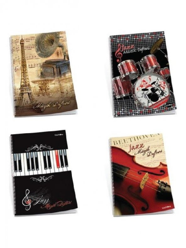 Uninote Jazz A4 30 Yaprak Spiralli Müzik Defteri
