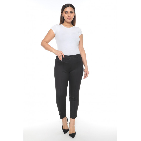 SORALLİNE KADIN BÜYÜK BEDEN PANTOLON MEVSİMLİK 1700 SİYAH