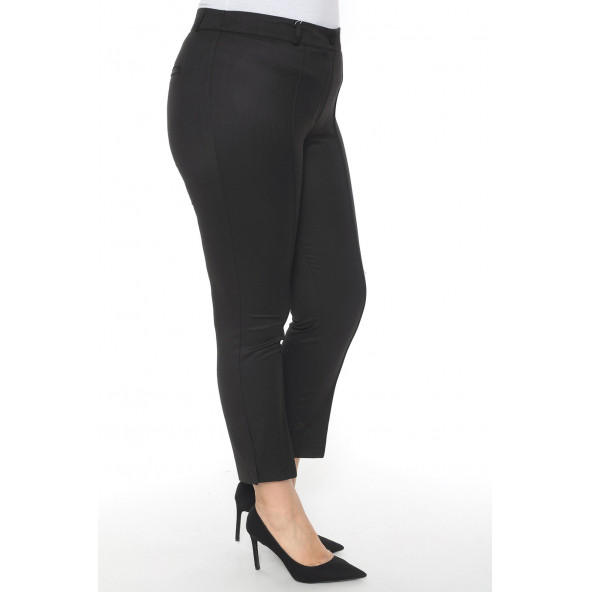 SORALLİNE KADIN BÜYÜK BEDEN MEVSİMLİK PANTOLON 1700 LACİVERT - 3