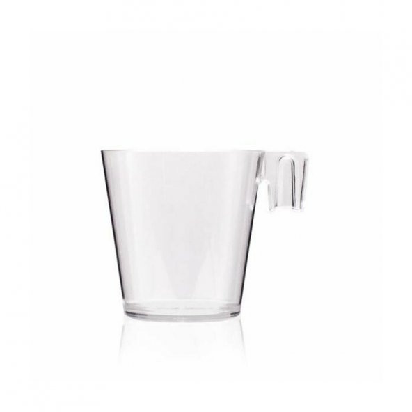 10 Adet Espresso ve Türk Kahvesi Şeffaf Plastik Fincan