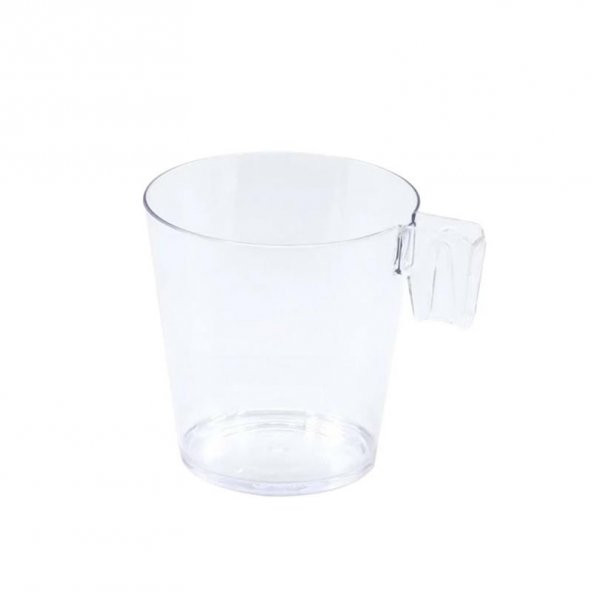 10 Adet Espresso ve Türk Kahvesi Şeffaf Plastik Fincan - 2