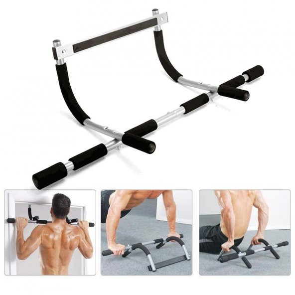 Kapı Barfiksi Çok Fonksiyonlu Mekik Şınav Barfix Aleti Demiri Çubuğu Chin Up Pull Up Demiri - 6