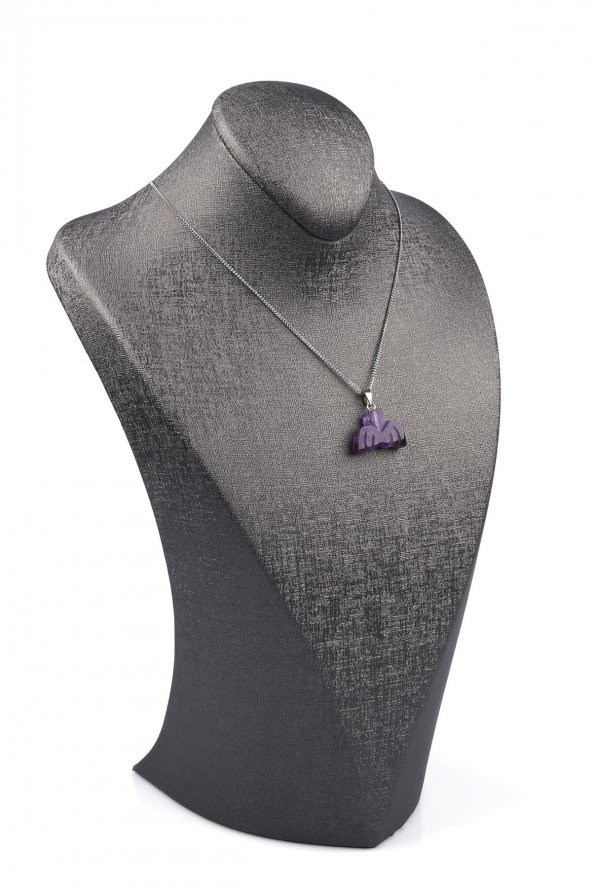 Ametist Doğal Taş Kolye - Resim 2