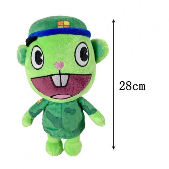Happy Tree Friends Flippy Oyuncak Peluş 28 CM - 3
