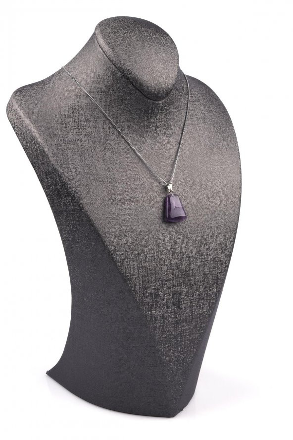 Ametist Doğal Taş Kolye - Resim 2