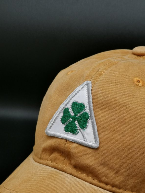 Alfa Romeo Dört Yapraklı Yonca Sarı Pamuklu Erkek Kadın Şapka - 4