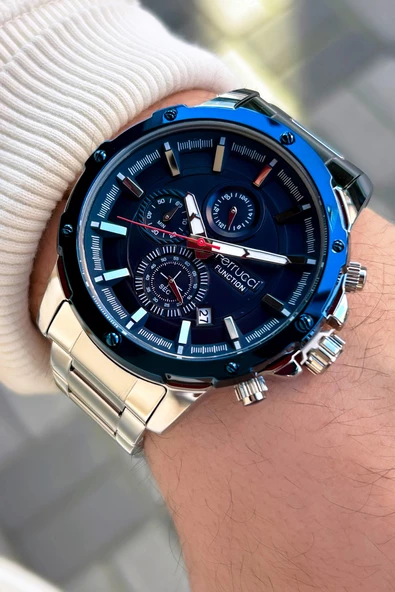 Ferrucci Function FCF.11710FM.04 Multi Fonksiyon Erkek Kol Saati 3 Atm Su Geçirmezlik ürün görseli